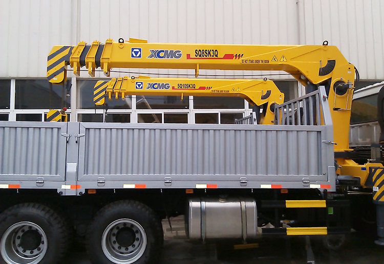 XCMG Official New SQ8SK3Q 8ton Crane Telescoping Boom truck Mounted Crane for Sale